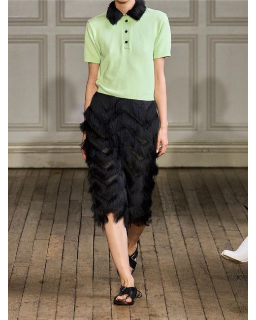Emilia Wickstead Green Fairlie Polohemd Aus Baumwolle
