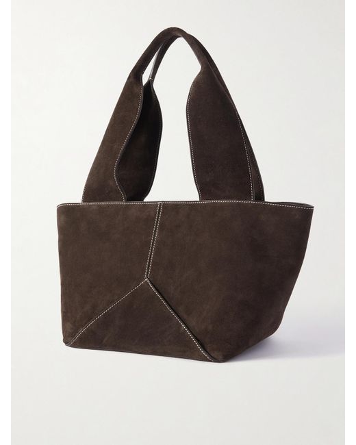 Metier Brown Market Small Suede Tote