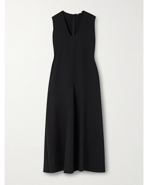 FFORME Black Mattie Maxikleid Aus Seiden-Crêpe