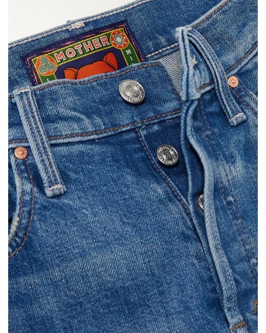 Mother Blue La Doublej The Tomcat Roller Schlaghose Mit Prints