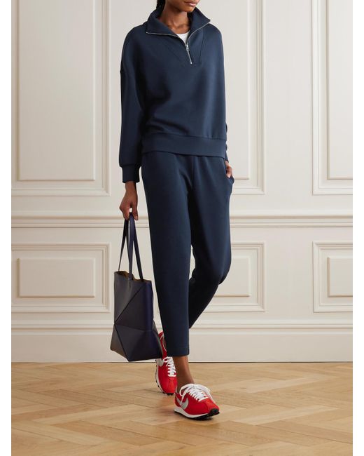 Varley Blue Hawley Sweatshirt Aus Doublesoft-Material
