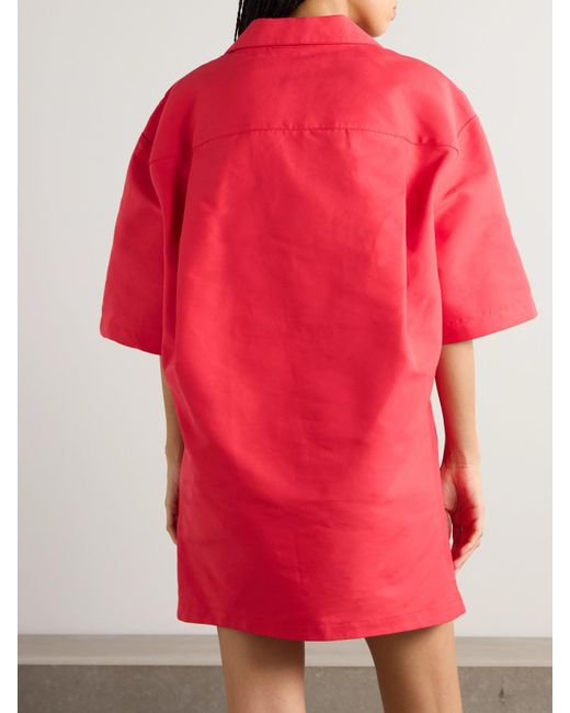 Marni Oversized Embroidered Cotton Mini Dress