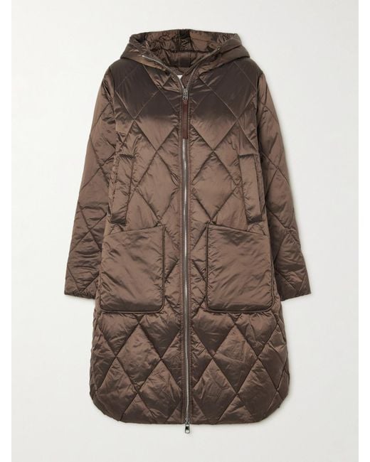 Varley Brown Frisco Quilted Shell Jacket