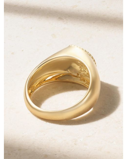 Yvonne Léon Natural Chevaliere Lune 9-Karat Diamond Ring