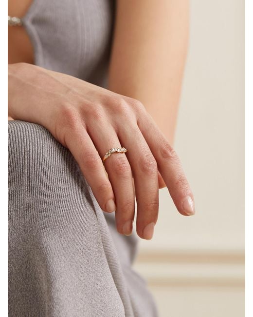 Ileana Makri Natural Wave 18-Karat Diamond Ring