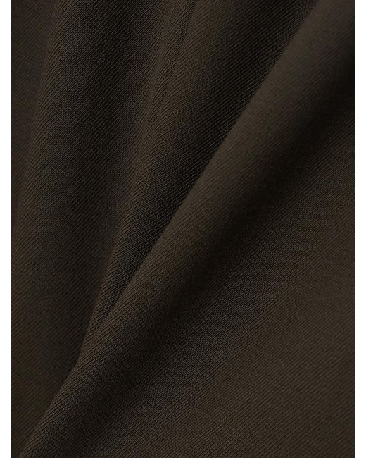 Brunello Cucinelli Brown Bead-Embellished Wool-Blend Twill Maxi Dress