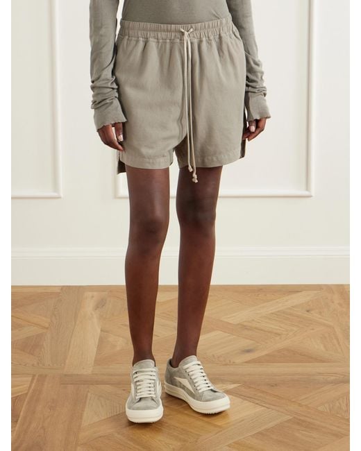 Rick Owens Gray Drkshdw Cotton-Jersey Shorts