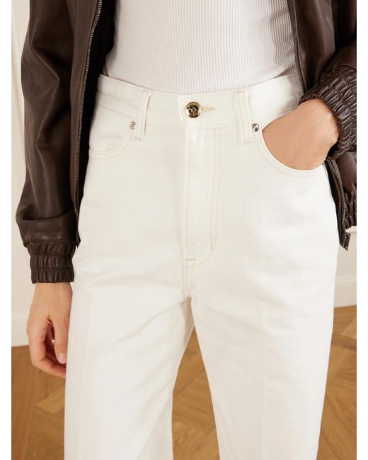 RÙADH White The Quinn Straight-Leg Jeans