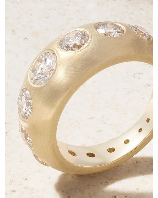 Jacquie Aiche Natural Dome 14-Karat Diamond Ring
