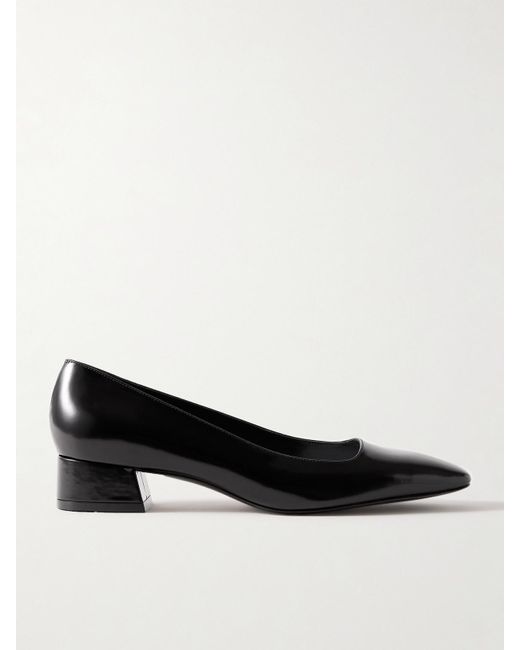 Stuart Weitzman Black Vera Pumps Aus Glanzleder
