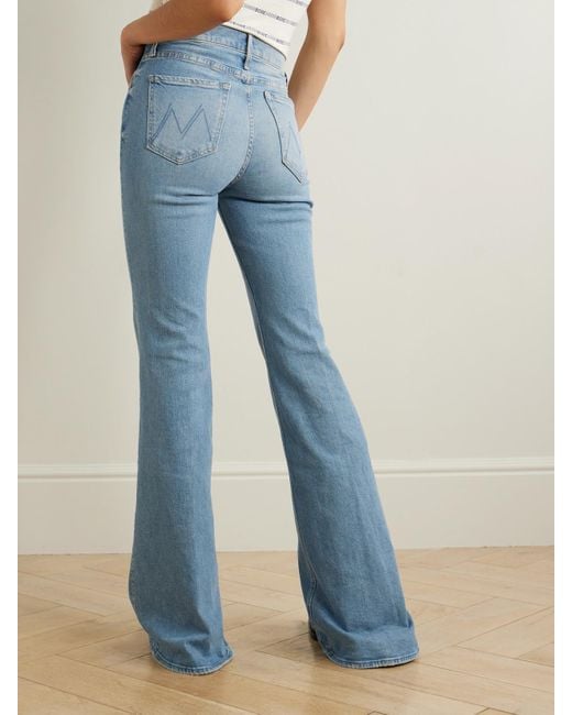 Mother Blue The Doozy Hoch Sitzende Schlagjeans Mit Recycelten Fasern