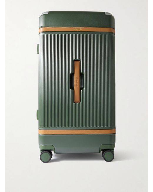 Paravel Green Aviator Trunk Recycled-Hardshell Suitcase