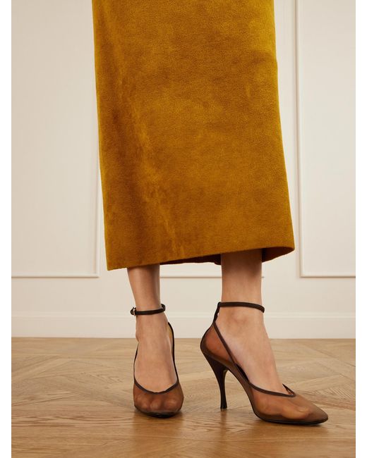 Alaïa White 100 Mesh Pumps