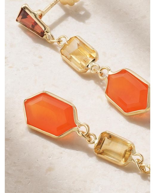 JIA JIA Gray Chakra Multi-Stone Earrings