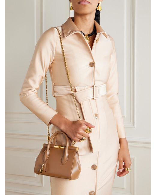 Dolce & Gabbana Brown Marlene Day Mini Tote Aus Leder