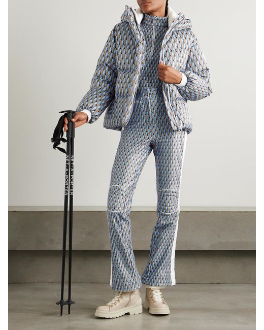Fusalp Blue Celia Printed Bootcut Ski Pants