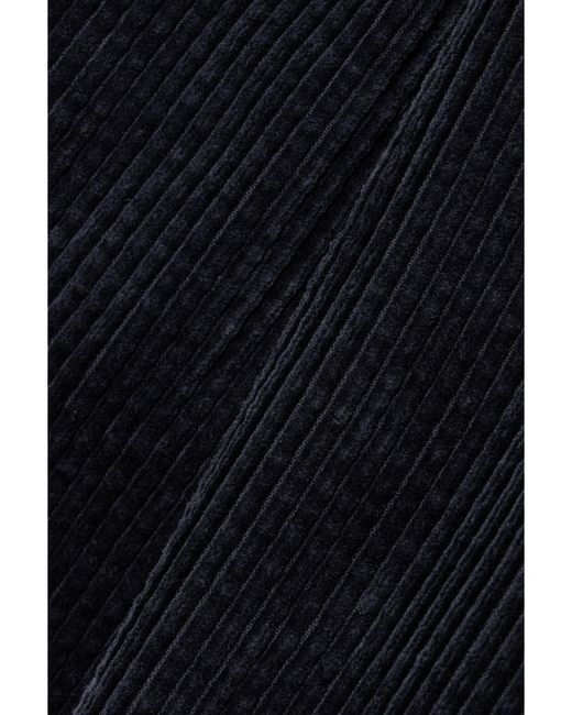 Goldsign Blue The Atticus Cotton-Corduroy Wide-Leg Pants