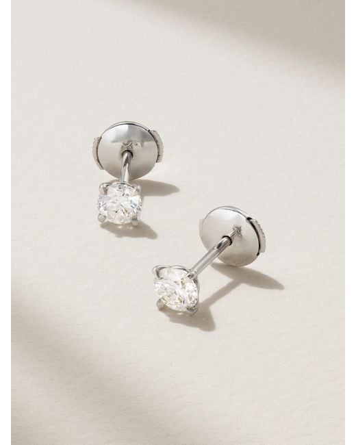 David Morris Natural 18-Karat Diamond Earrings