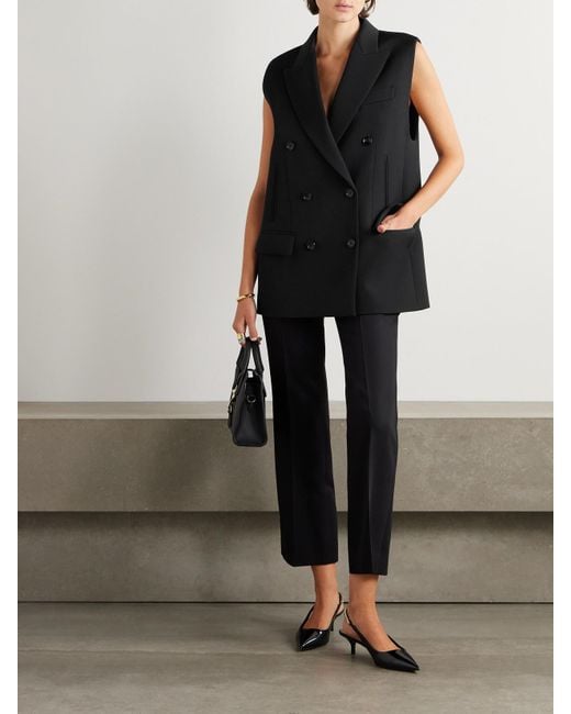 Gucci Black Weste Aus Woll-Twill