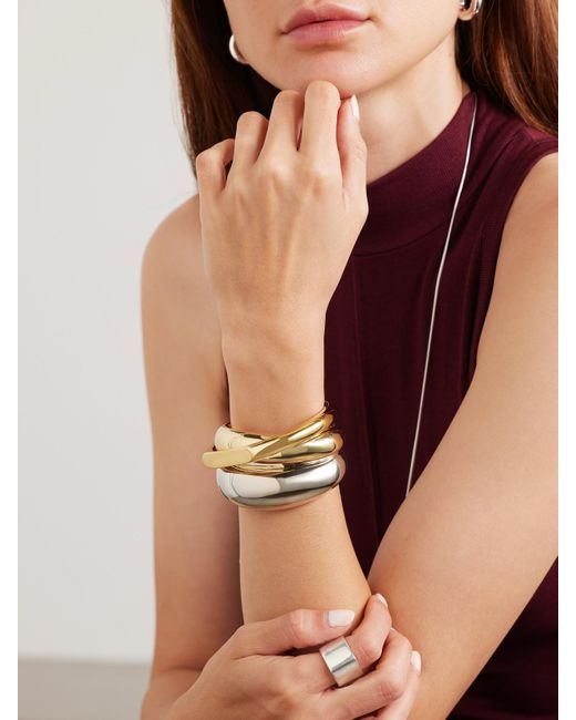 LIE STUDIO Natural The Dora-Plated Bangle