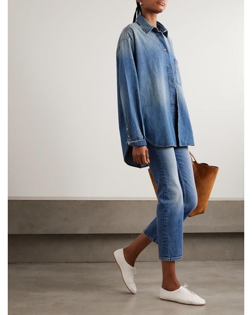 Jamie Haller Blue The Kenickie Mid-Rise Straight-Leg Jeans