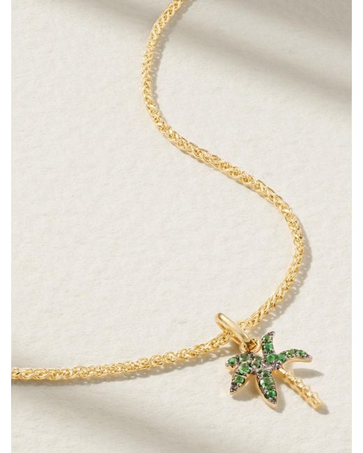 Yvonne Léon Natural 18-Karat Tsavorite Necklace