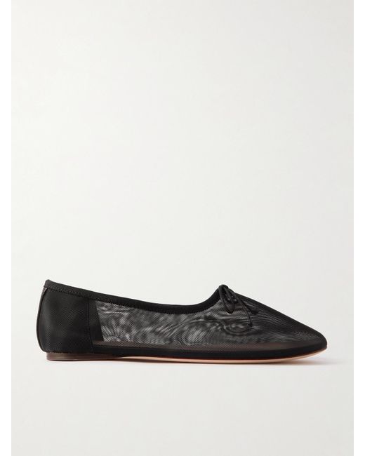 Loeffler Randall Black Landon Mesh Ballet Flats