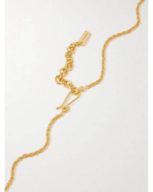 Completedworks Metallic Plated And Resin Necklace