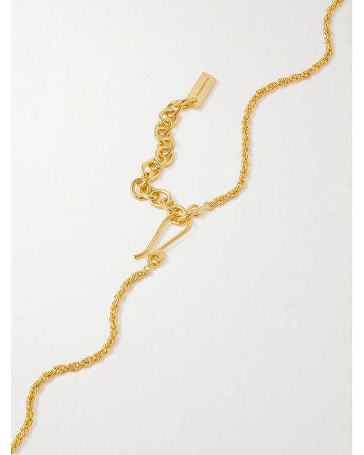 Completedworks White Plated And Resin Necklace