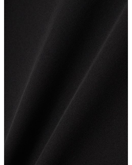 Loro Piana Black Crystin Oberteil Aus Crêpe De Chine Aus Seide Mit Raffungen