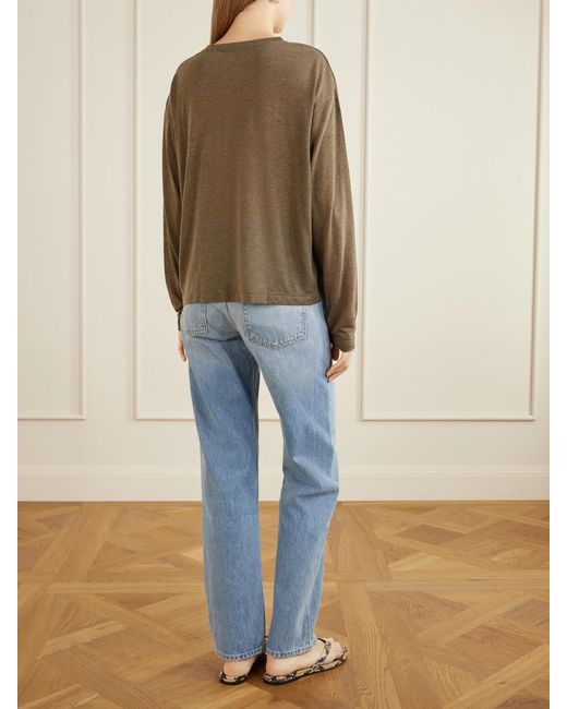 Agolde Natural Sasha Lyocell-Jersey T-Shirt