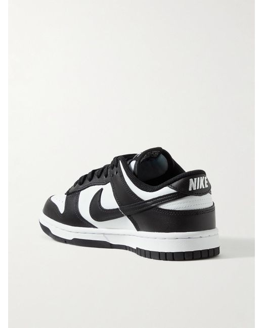 Nike Black Dunk Low Sneakers Aus Leder