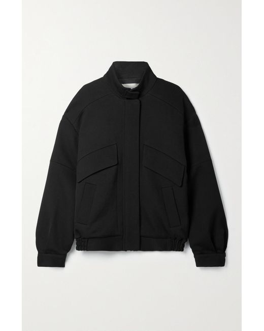 The Row Efren Wool-blend Bomber Jacket in Black | Lyst Canada