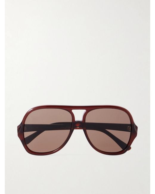 Chloé Brown Salomé Pilotensonnenbrille Aus Azetat