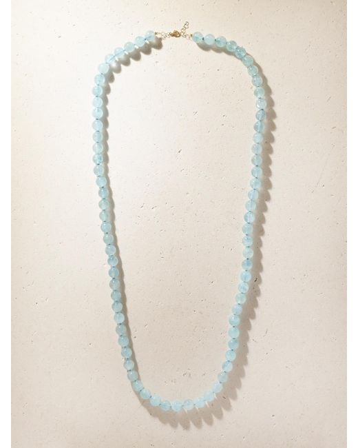 JIA JIA Natural Oracle 14-Karat Aquamarine Necklace