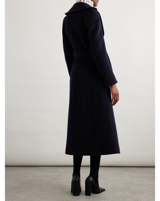 Alaïa Black Belted Wool Coat
