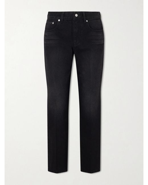 Victoria Beckham Blue Low-Rise Straight-Leg Jeans