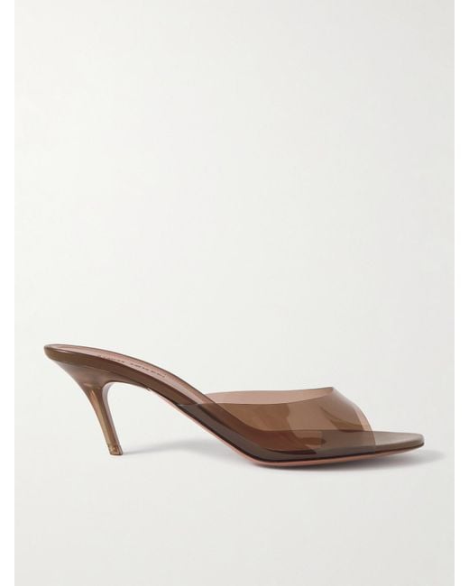 AMINA MUADDI Natural Alexa Pvc Mules