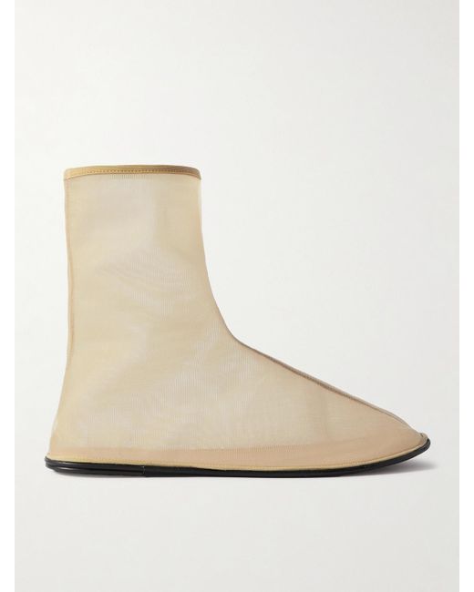 The Row Natural Mesh Sock Boots