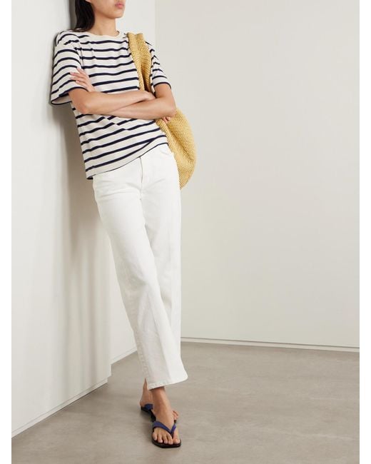 Citizens of Humanity White The Palma High-Rise Straight-Leg Jeans
