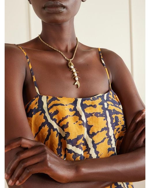 ALÉMAIS White Calypso-Tone And Pearl Necklace