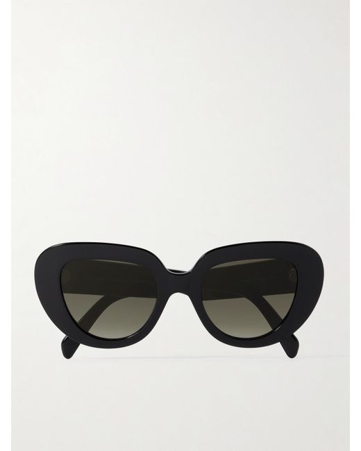 Céline Black Oversized Butterfly-Frame Acetate Sunglasses