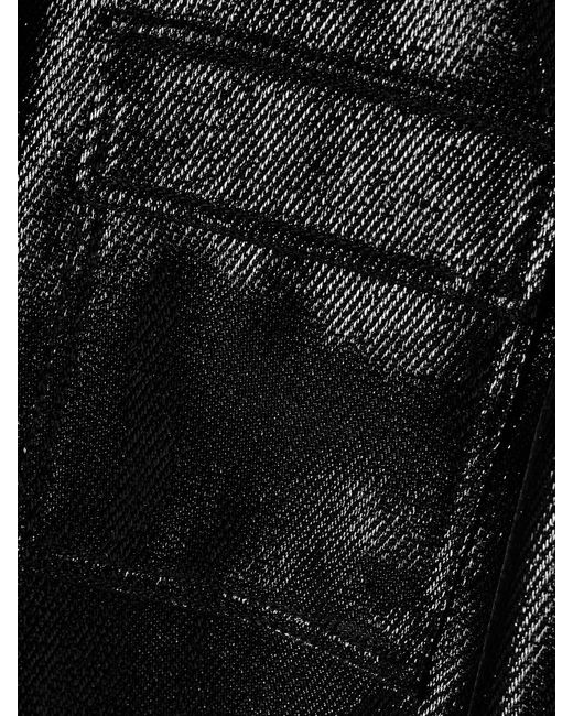 Veronica de Piante Black Frankie Wool-Blend Twill Jacket
