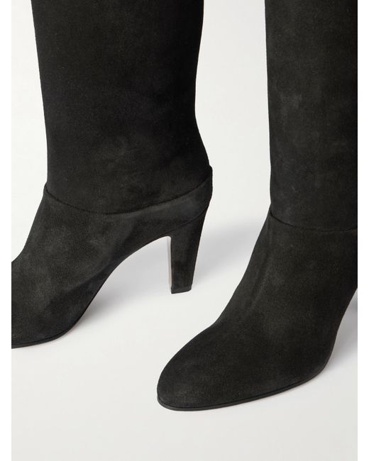 Cuissardes En Daim Eve Chloé en coloris Black