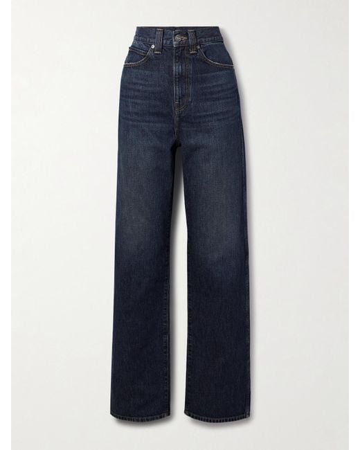 Khaite Blue Bonnie Mid-Rise Boyfriend Jeans