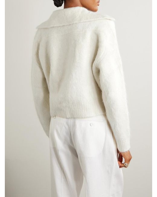 Loulou de Saison Natural Ambrose Brushed Alpaca-Blend Sweater