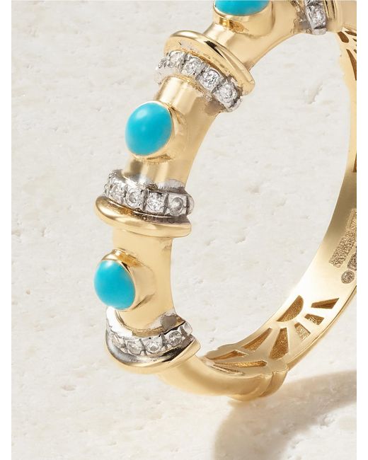 L'Atelier Nawbar Natural Milky Way 18-Karat, And Diamond Ring