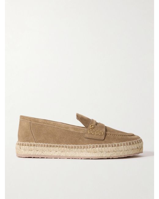 Gianvito Rossi Natural Lido Suede Espadrilles
