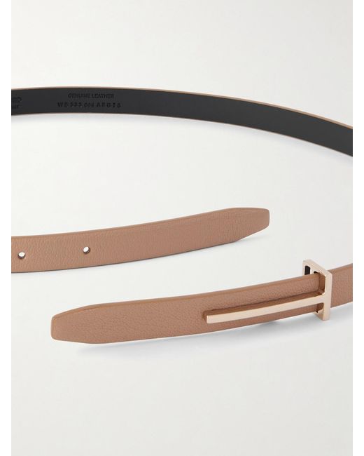 Tom Ford Natural Textured-Leather Belt
