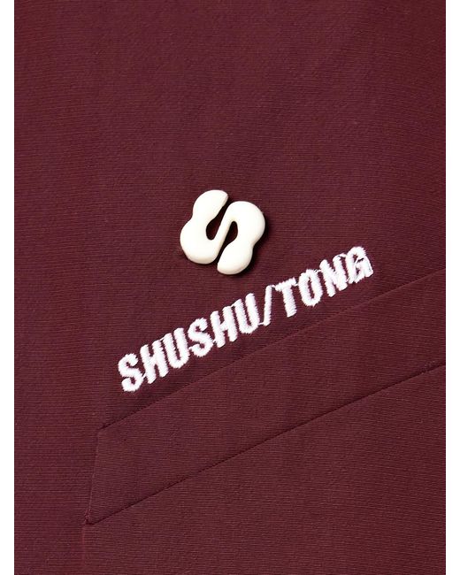 ShuShu/Tong Pintucked Embroidered Shell Jacket